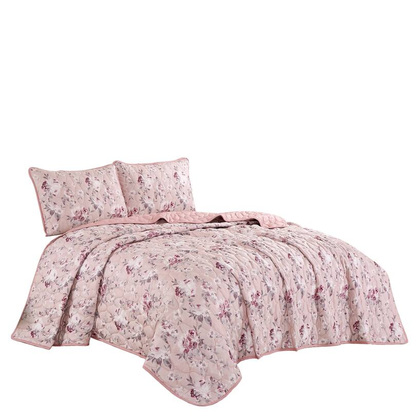 Flora Luxury 3 Piece Bedspread