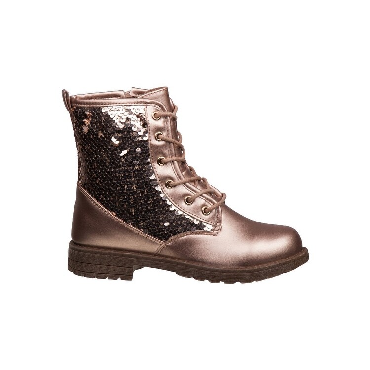 girls rose gold boots