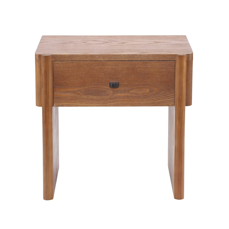 Christopher Knight Home - Modern Minimalist Wood Nightstand with Single Drawer