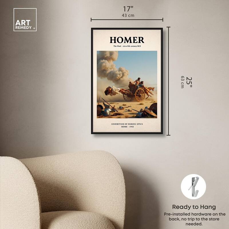 Iliad Illustrated Canvas by Art Remedy