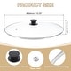 preview thumbnail 9 of 13, 1 Pcs Universal Lid for Pot Cookware, Replacement Glass Pan Lids - Clear, Black Fit 15 Inch