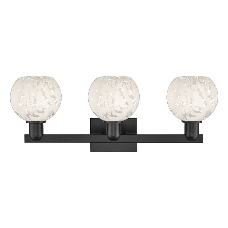 Innovations Lighting Endless Possibilities Arcadia - White Mouchette - 3 Light 25" Bath Vanity Light