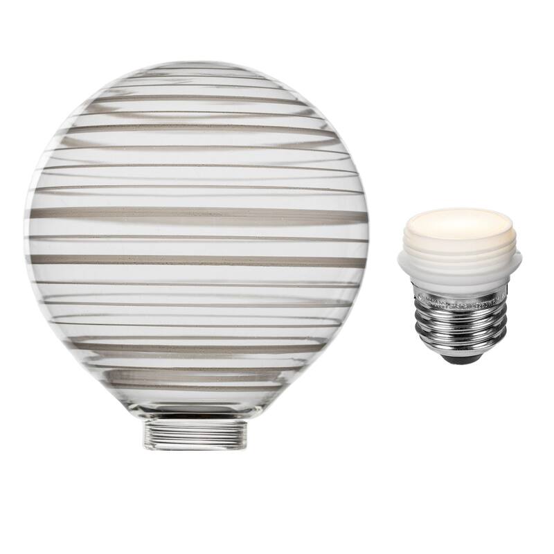 Festive Living LED G125 + COB Bulb Indoor/Outdoor Covered Edison Bulbs, E26 Base - Aurora Saturn