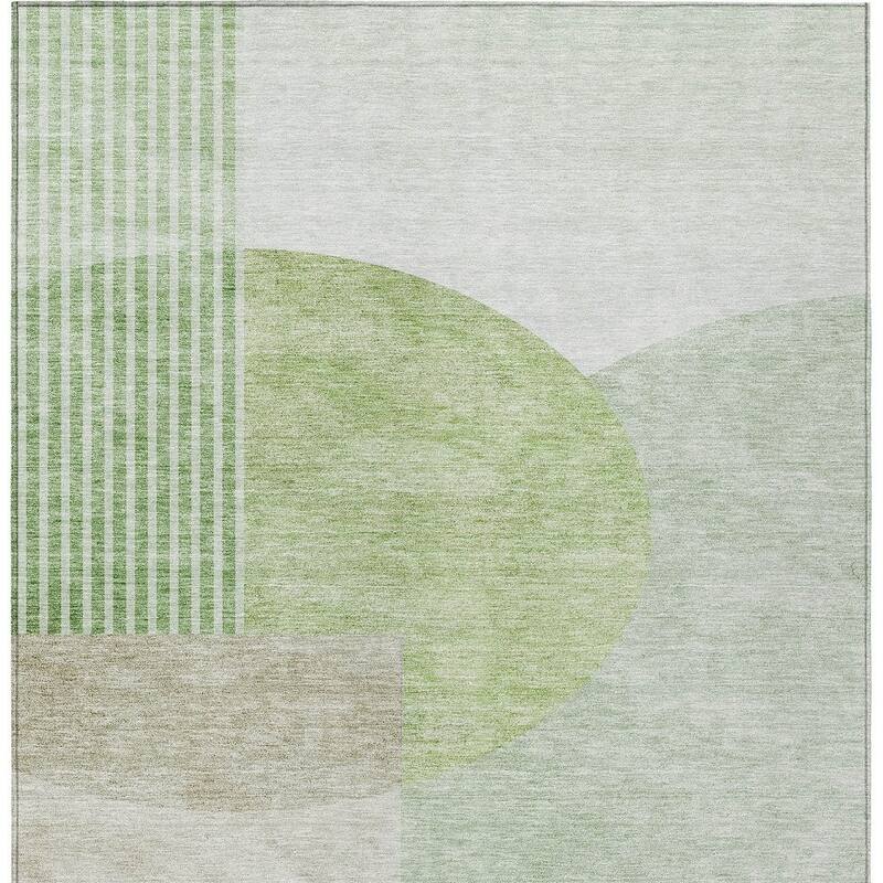 HomeRoots Geometric Transitional Rectangle Outdoor Rug