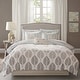 preview thumbnail 11 of 10, Madison Park Essentials Pelham Bay Coral/ Green Comforter Set with Cotton Bed Sheets California King