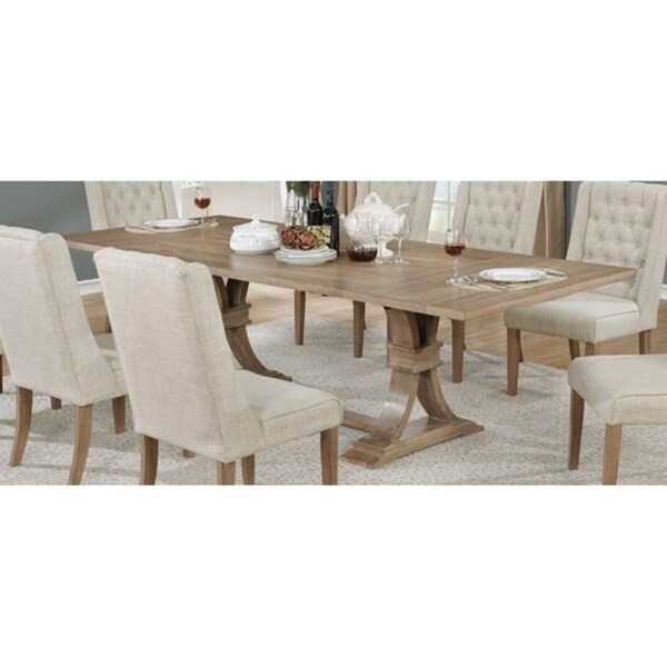 Shop Best Quality Furniture Rustic Wood Extension Dining Table On