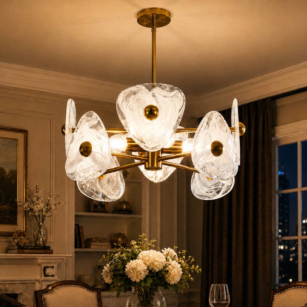 4- Light Dimmable Classic / Traditional Chandelier