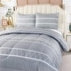 preview thumbnail 7 of 21, Shatex Microfiber 3 Pieces Bedding Comforter Sets Geometry, Queen