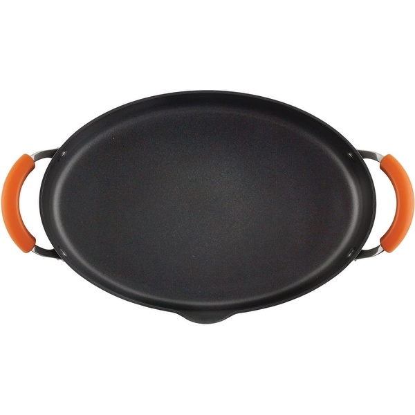 Hard-Anodized Nonstick Oval Pasta Pot / Stockpot with Lid - Bed