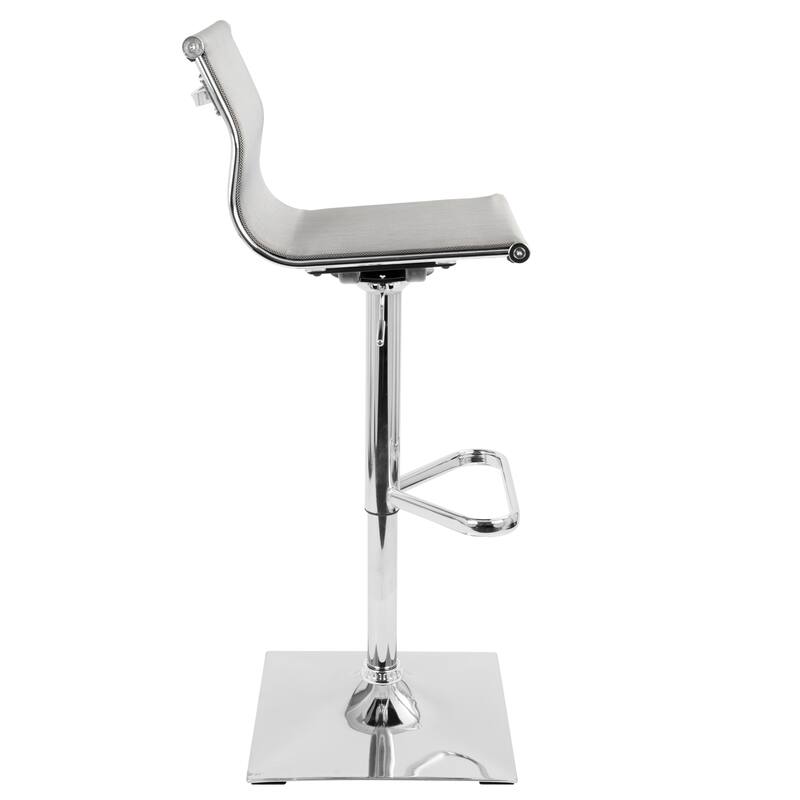 Porch & Den Bixby Adjustable Mesh Bar Stool - N/A