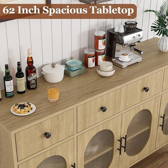 Buffet Cabinet with Storage,Large Sideboard Cabinet,Coffee Bar Cabinets