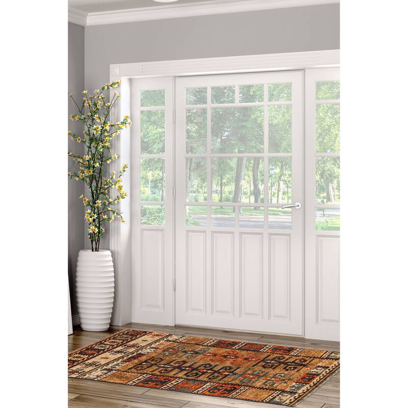 ECARPETGALLERY Hand-knotted Opulence Light Brown Wool Rug - 2'11 x 4'11