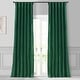 preview thumbnail 1 of 6, Exclusive Fabrics Emerald Green Faux Silk Taffeta Curtain (1 Panel) 50 X 108 - 108 Inches
