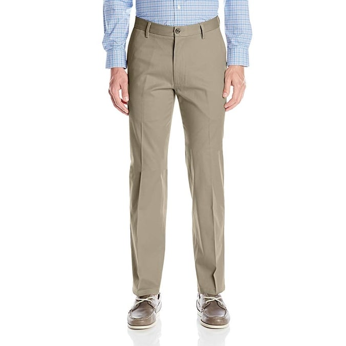 Shop Dockers Men S Straight Fit Signature Khaki Flat Front Pant D2