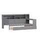 preview thumbnail 29 of 34, Twin Size Daybed All in One Daybed with Shelves Desk Drawers