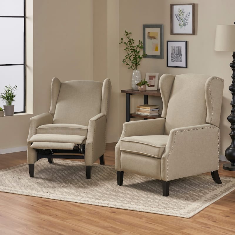 Wescott Contemporary Recliners (Set of 2) by Christopher Knight Home