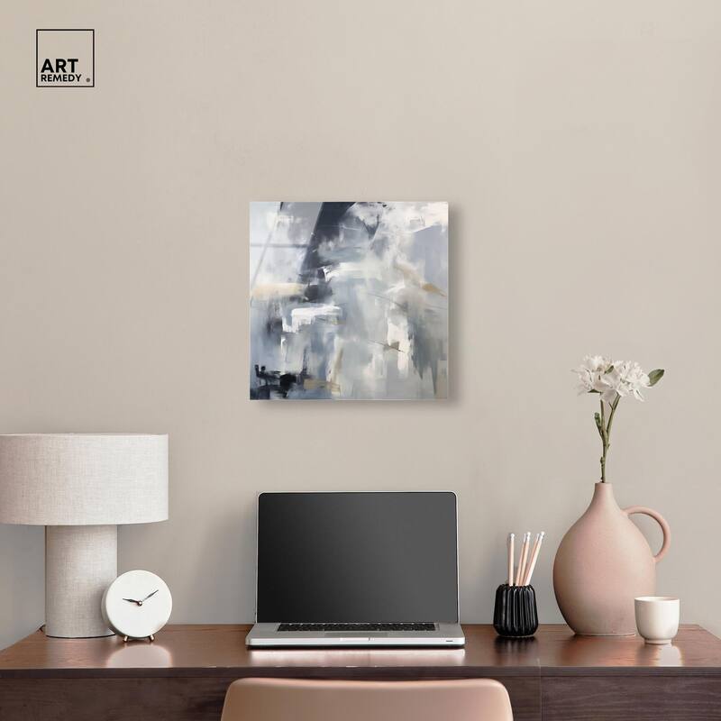 Contemplative Blues II Acrylic by Art Remedy, Ready to Hang