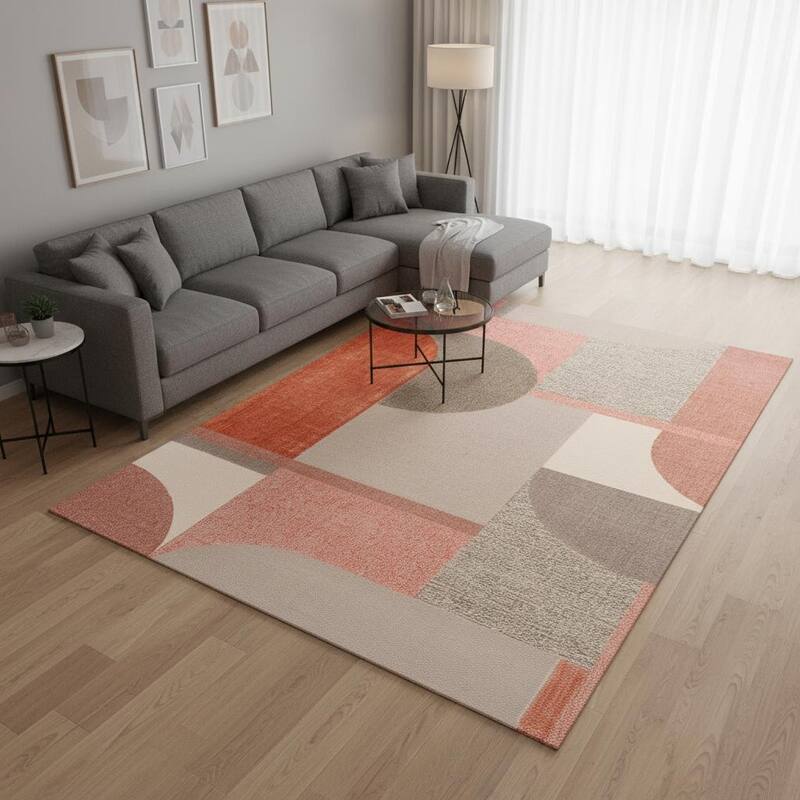 HomeRoots Geometric Modern Rectangle Area Rug - 8' X 11'