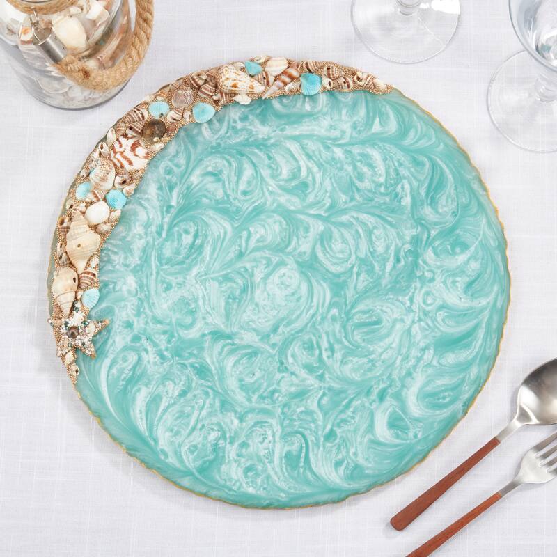 Resin Enchanted Seashell Placemat (Set of 4)