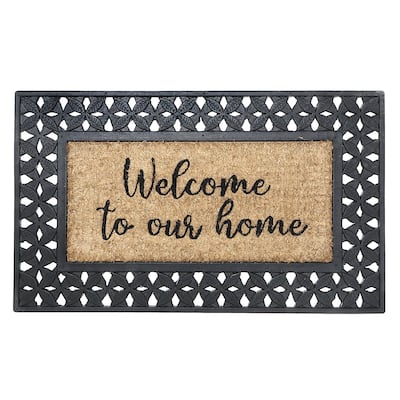 IH Casa Decor Rubber & Coir Mat Welcome To Our Home