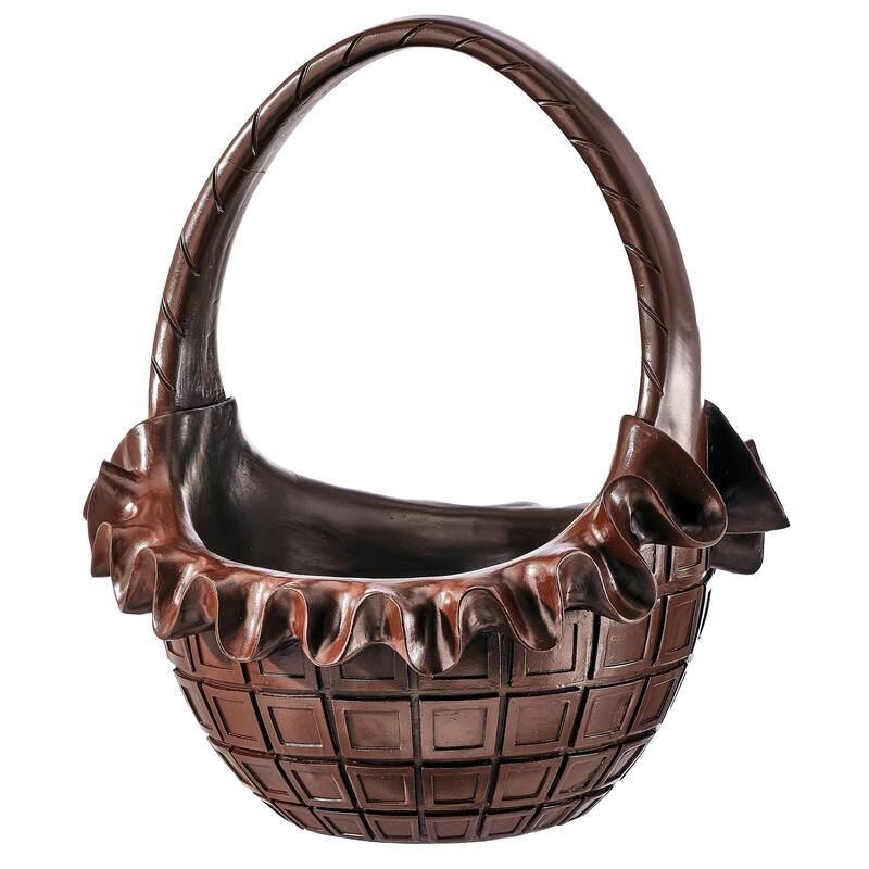 13.5" Resin Chocolate Easter Basket