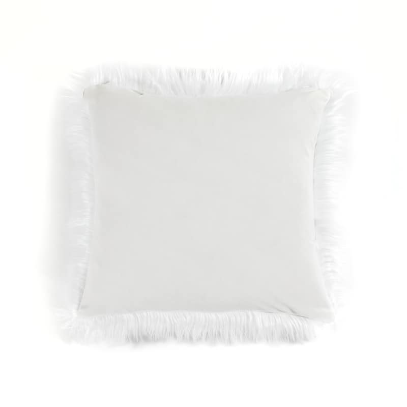 Lush Decor Mongolian Luca Faux Fur Decorative Pillow Cover