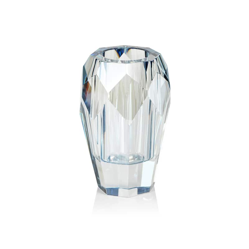 Chiasso 5" Tall Crystal Cut Glass Vase