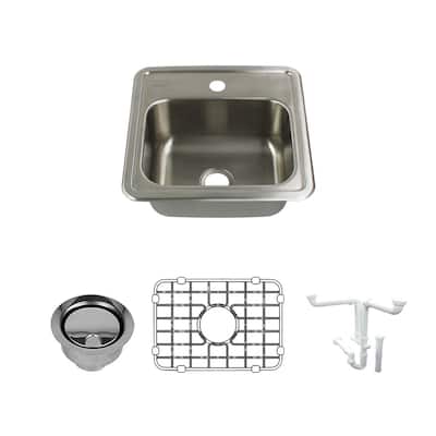 Transolid K-STSB15156-1 Select 15" Drop In Single Basin Stainless