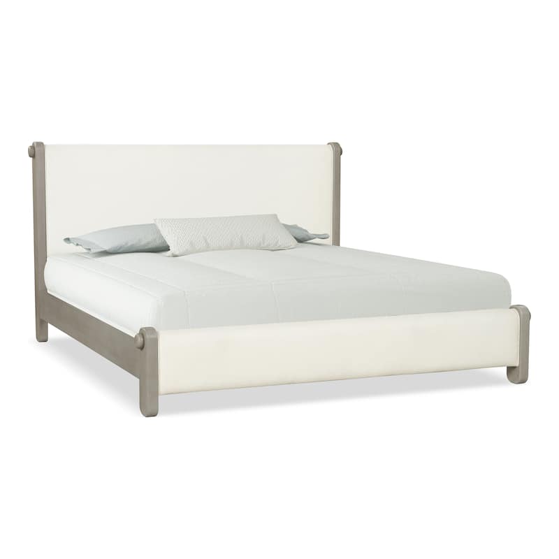 Furniture of America Weegin Modern 5-Piece White Oak Wood Panel Bedroom Set