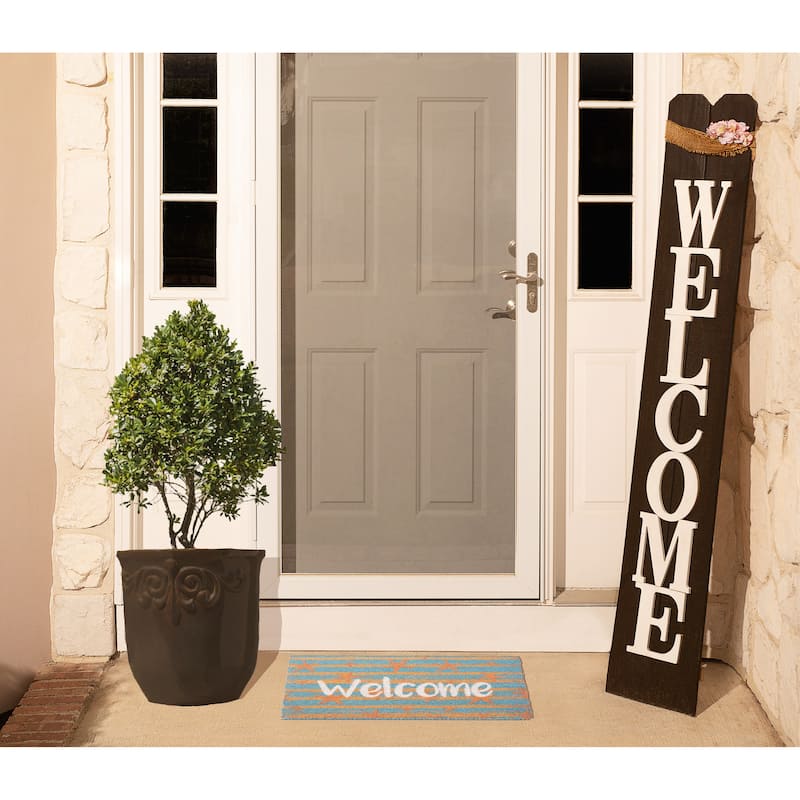 Creative Home Ideas 18" x28" Coir Indoor/Outdoor Doormat