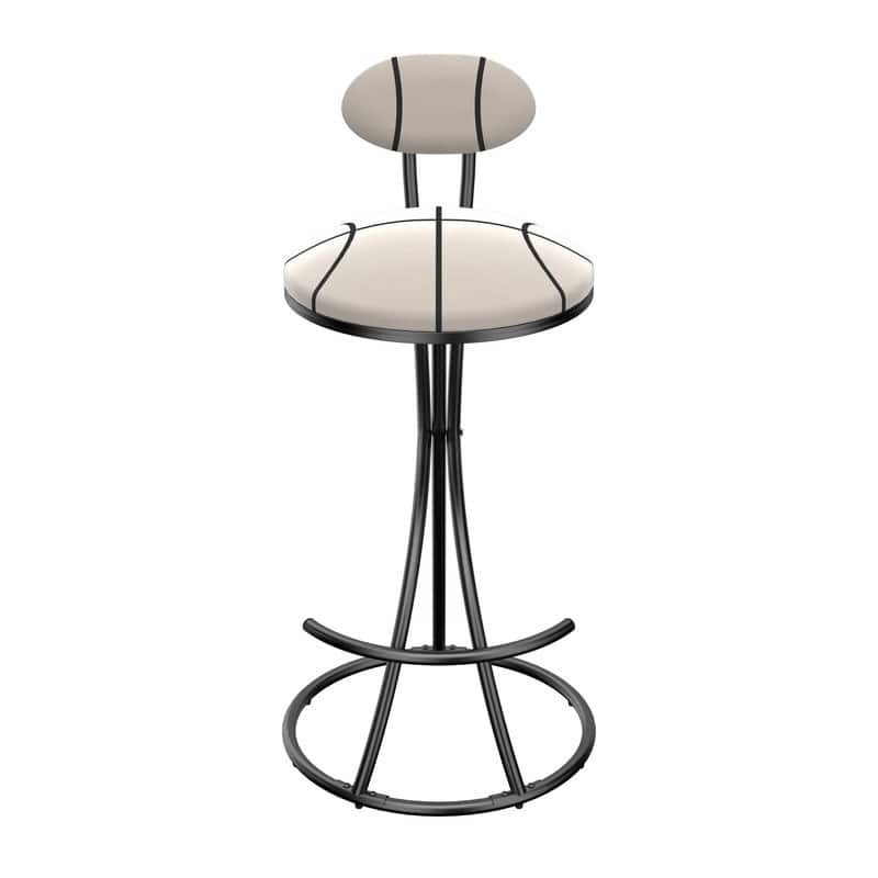 Round Bar Stools S-shaped Stripe Kitchen Stool Set of 2 Modern Velvet Upholstered Counter Chair for Dining Room