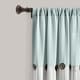 preview thumbnail 60 of 152, Lush Decor Linen Button Single Panel Window Curtain