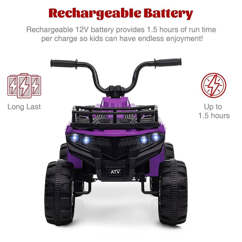 12V Kids Electric ATV Ride-On Car with Audio