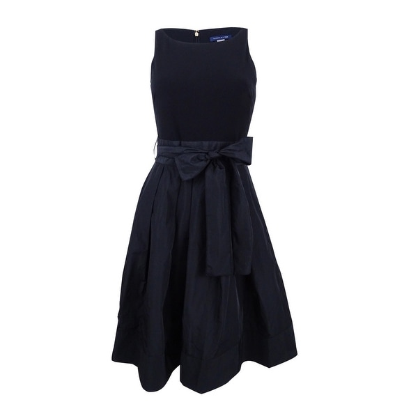 tommy hilfiger black white dress