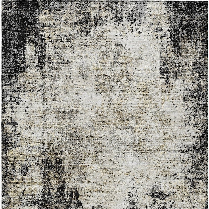 HomeRoots Abstract Transitional Rectangle Outdoor Rug