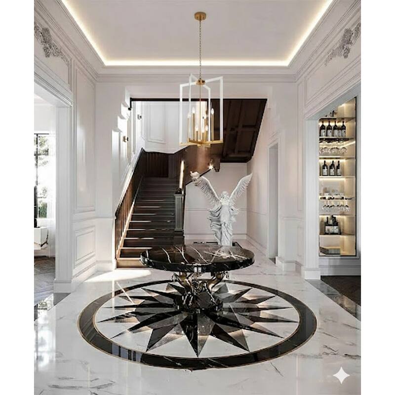 Transitional 8 Light Bronze Iron Chandelier