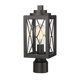 14.5 inch Dusk to Dawn Lamp Post Light with Photocell Sensor - 5.5 x 5.5 x 14.5 inches