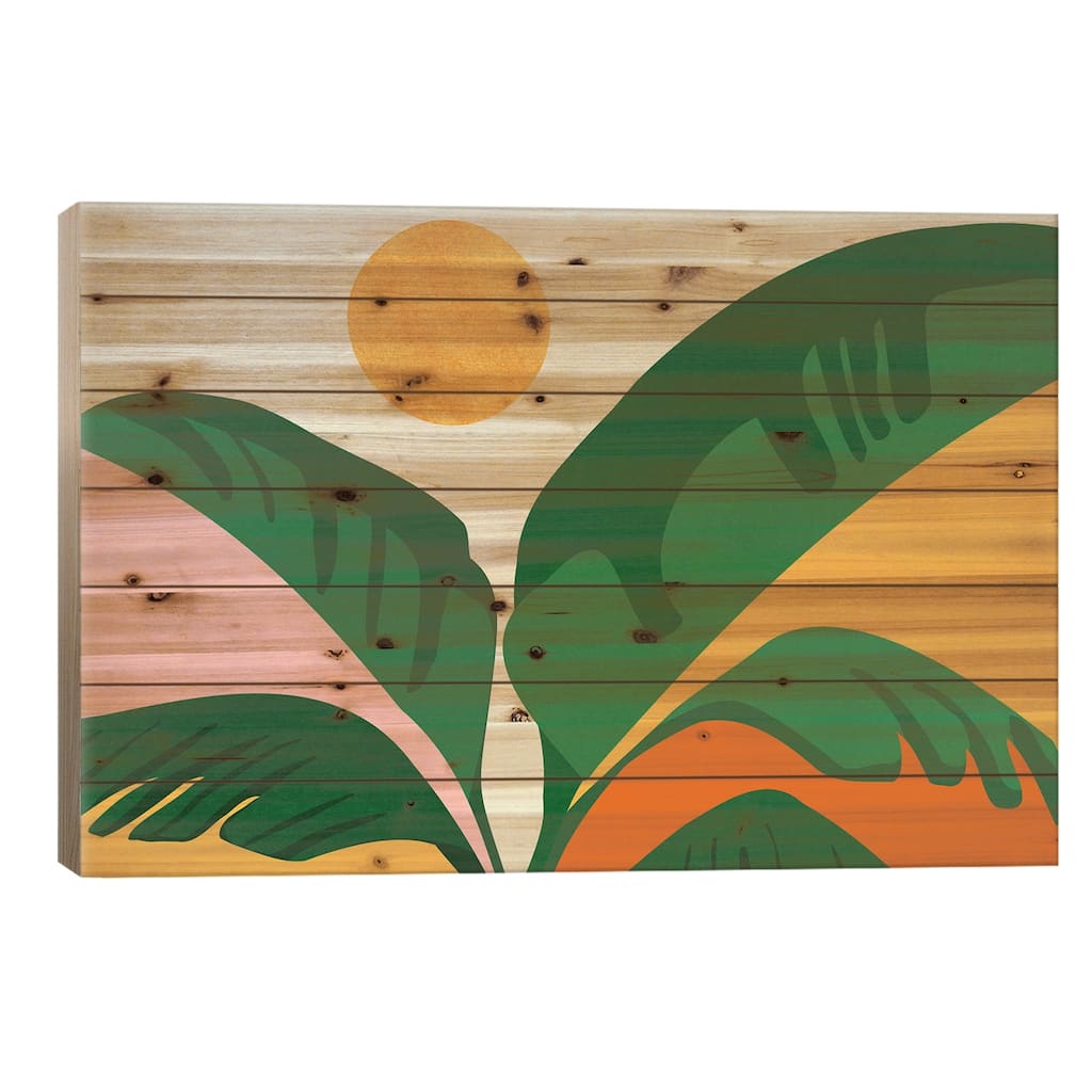 Things Are Looking Up Print On Wood by Modern Tropical - Multi-Color