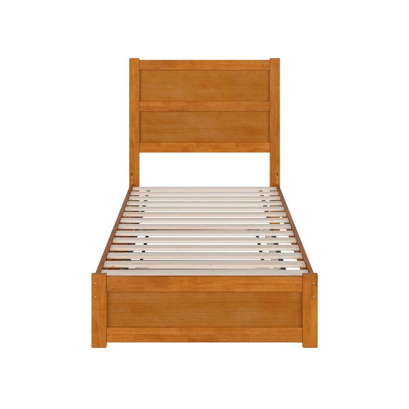 Aveline Wood Platform Bed with Matching Footboard & Trundle