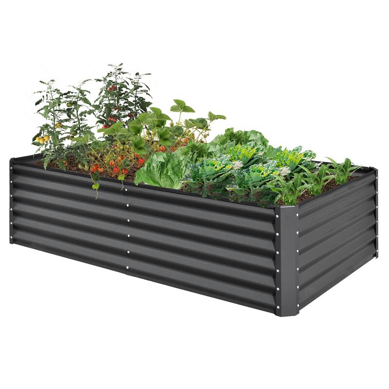 Heavy-Duty Outdoor Garden Planter Box for Vegetables with Safety Edge