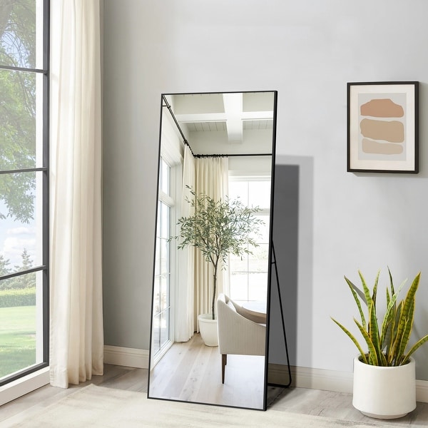 Rectangle Full Length Mirror Floor Mirror with Stand Hanging Leaning On Sale Bed Bath Beyond 38421682