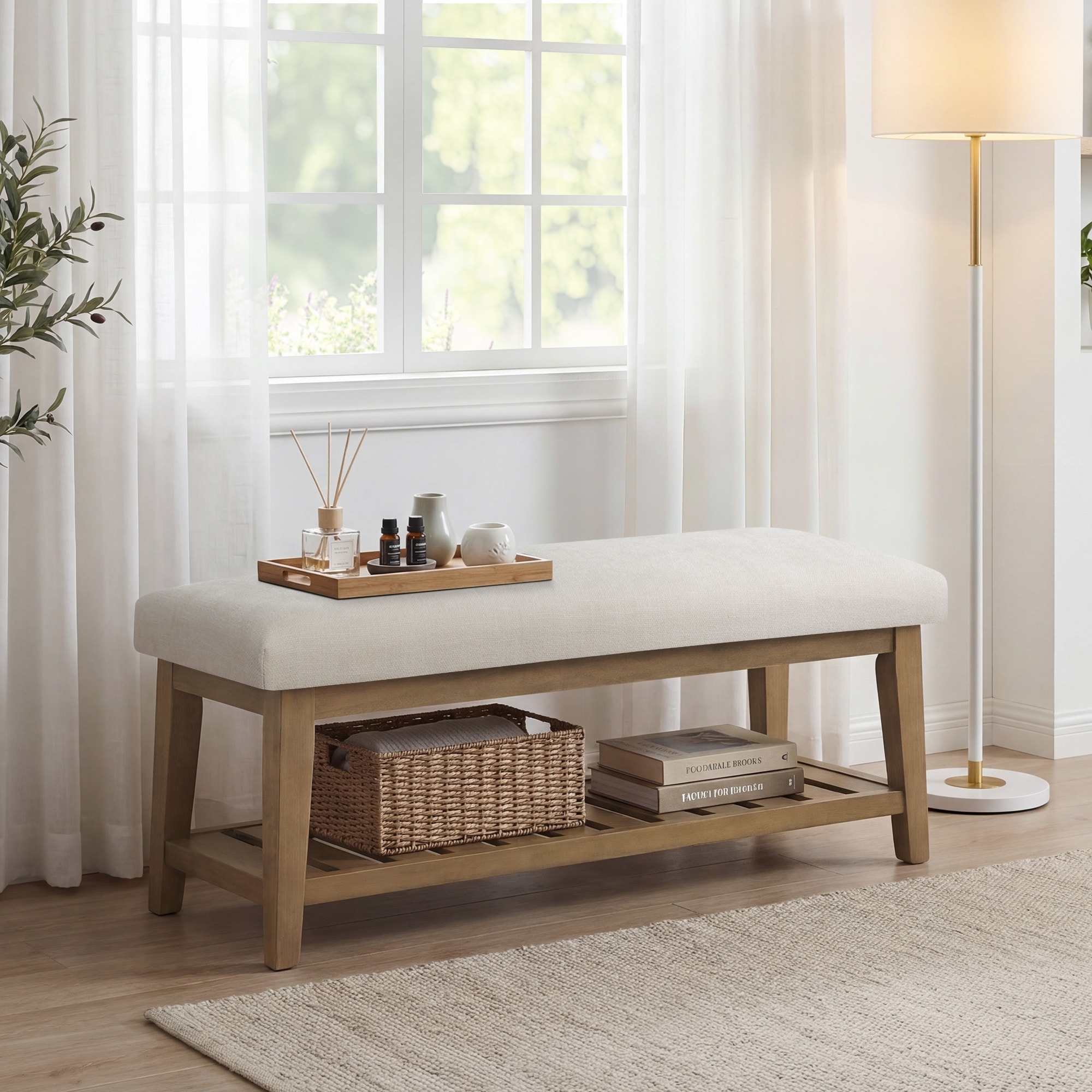 Entryway Shoe Bench Storage Bench Upholstered Bench