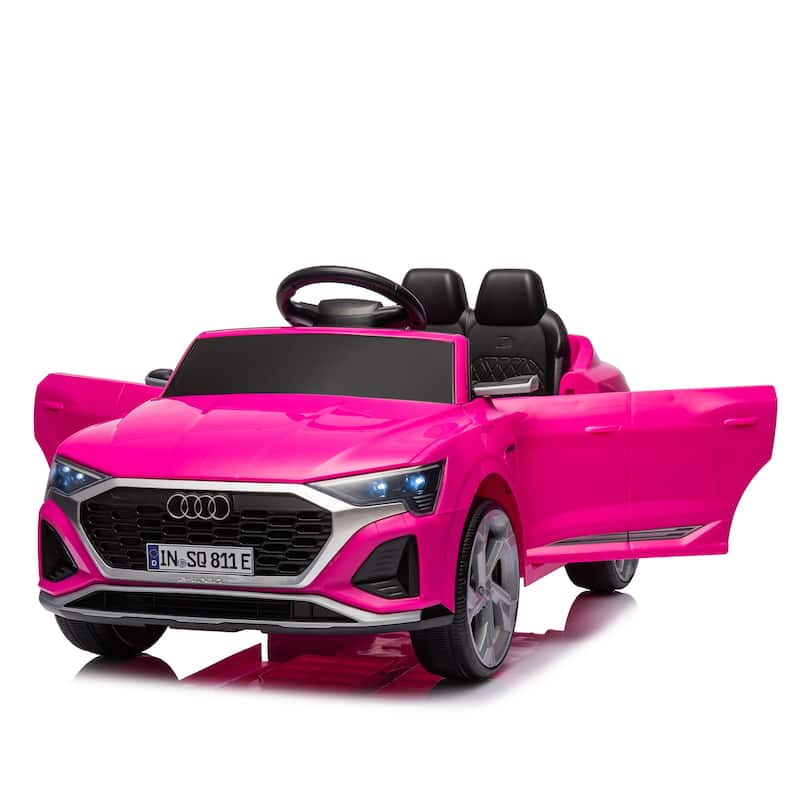 12V Kids Ride On Electric Car W/Parents Remote Control,Licensed Audi Sq8 For Kids,Volume Control,For Kids Aged 3-6.