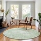 preview thumbnail 58 of 71, Premium Washable Super Soft Muted Floral Mayfield Rug Mint - 8' x 8' - Round