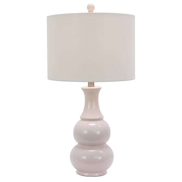 Copper Grove Arans Table Lamp with Off-white Drum Shade (26.5)