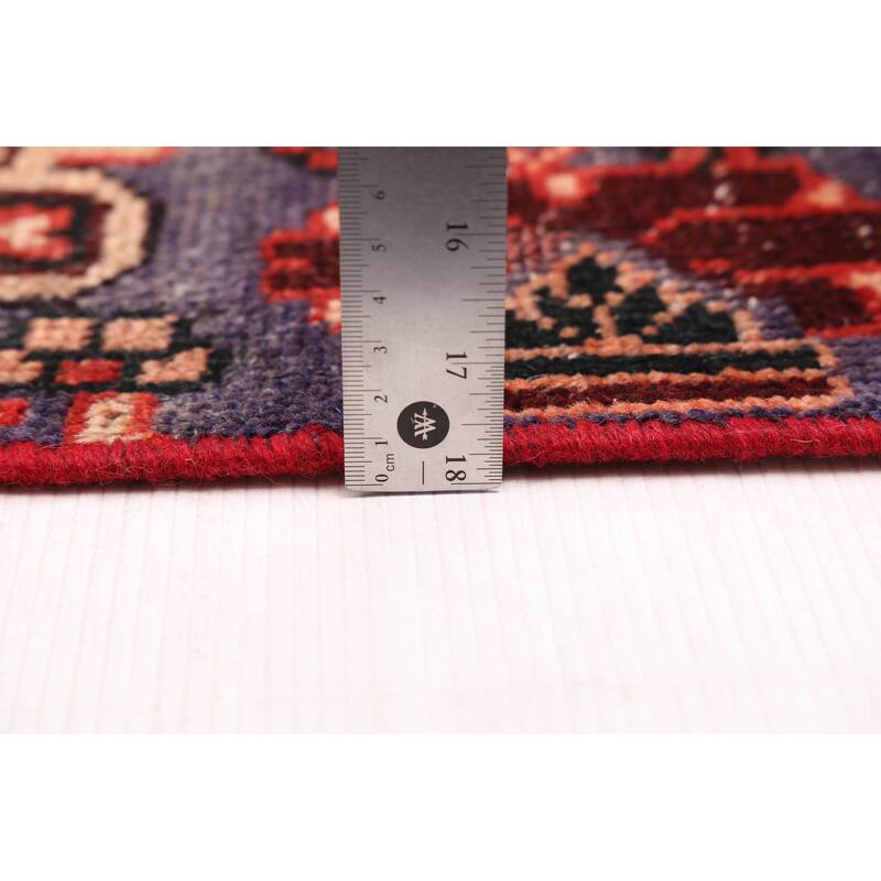 ECARPETGALLERY Hand-knotted Andelz Red Wool Rug - 4'2 x 7'2