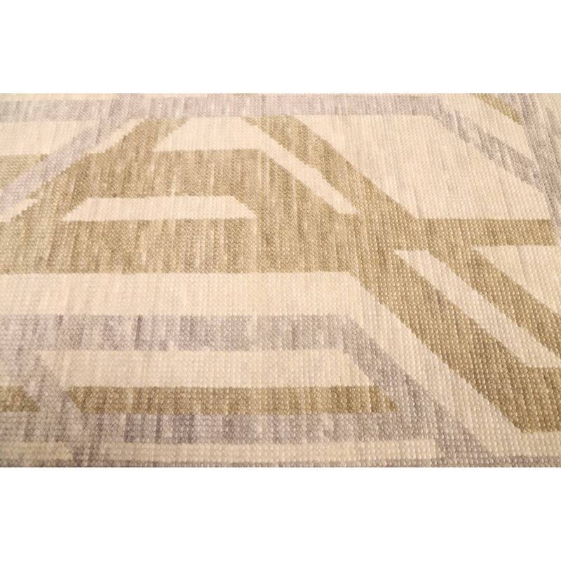 ECARPETGALLERY Hand-knotted Pak Finest Marrakesh Light Khaki Wool Rug - 7'11 x 9'11