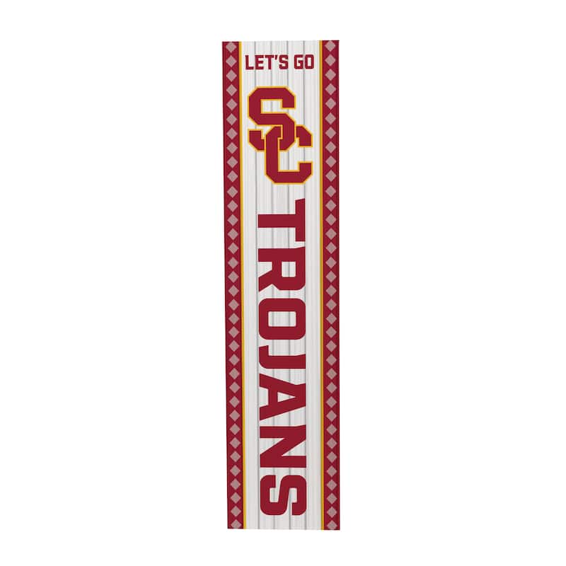 47" Double Sided Seasonal Porch Leaner, University of Southern California - 47" x 11.25" - Christmas