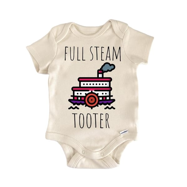 slide 2 of 6, Steamboat Boat - Baby Bodysuit 0-3M - Blue