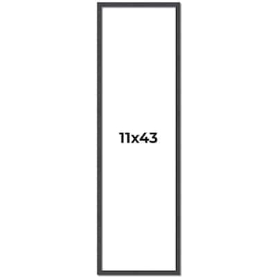 11x43 Frame Brown Solid Wood Picture Frame - Complete Modern Photo